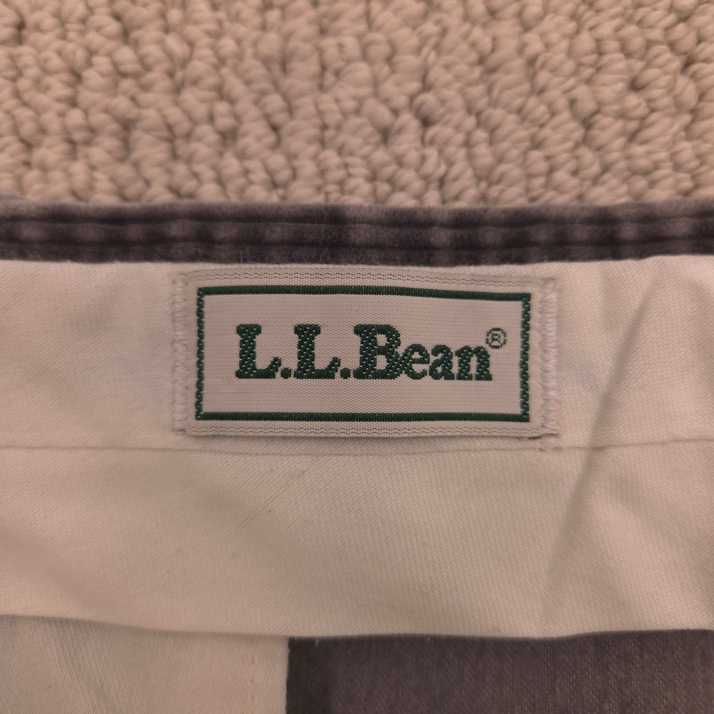 VTG 90s LL Bean Corduroy Pants Pleated Front Gray‎ Mens 40x32 - Picture 3 of 8